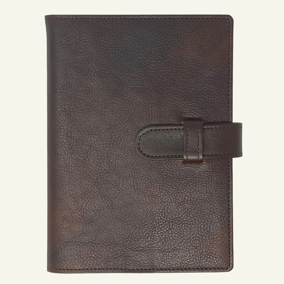 Refillable Leather Journal with Clasp Closure 3