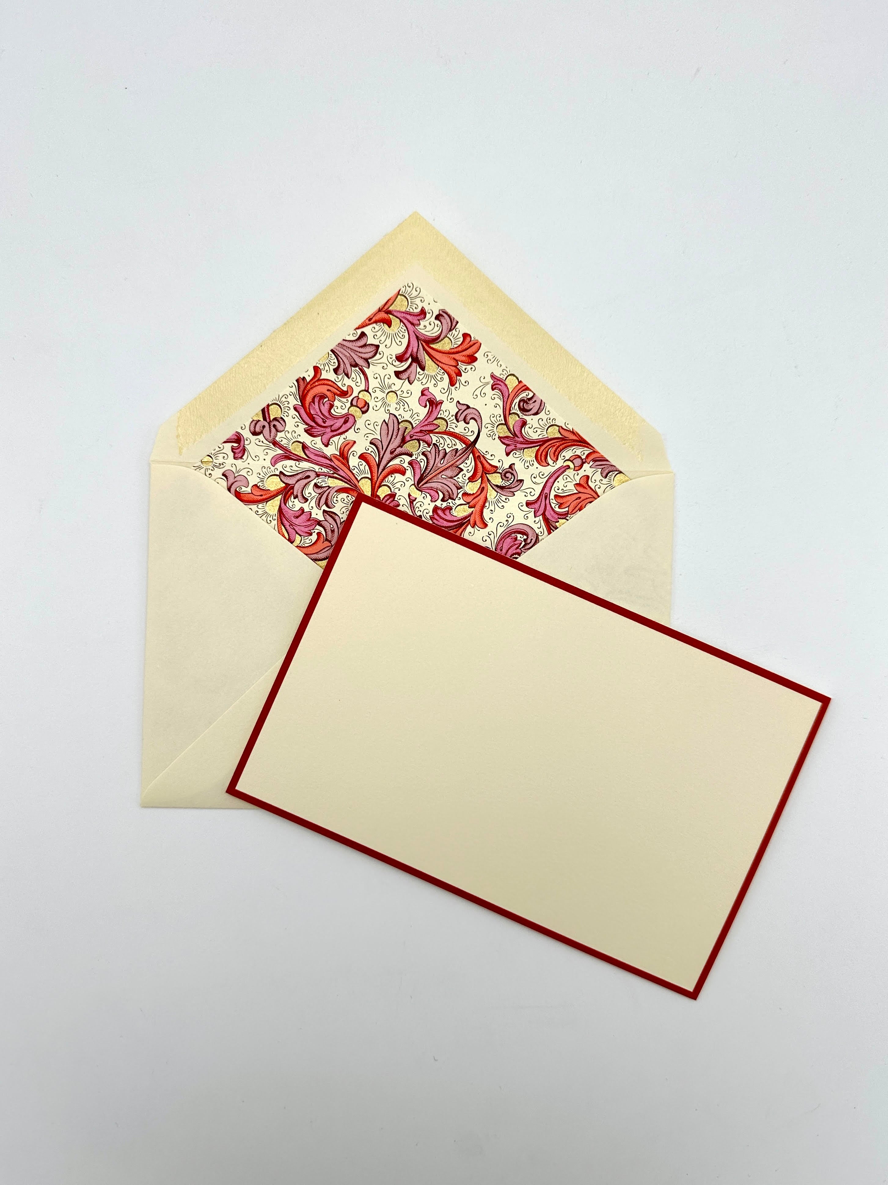 Florentine Notecards With Matching Envelopes - 10 pack