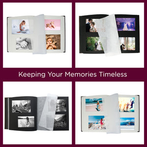 Large Handmade Italian Black Leather Photo Album 12x12 - keeping memories