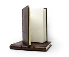 Classic Leather Journal With Lined-Ruled Pages Featuring Deckled Edges