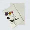 Notecard With Hand-pressed Flowers On Amalfi Paper With Envelope by Epica