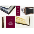 Extra-Large Handmade Italian Leather Photo Album - Book Style 14x18