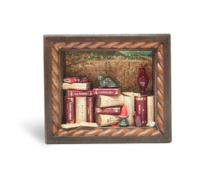 miniature bookcase diorama by Epica