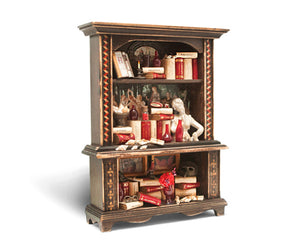 Epica's miniature wooden bookcase ornament with 3 shelf Extra Large