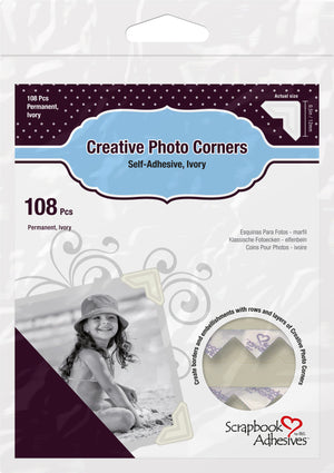 Epica's Ivory Self-Adhesive Photo Corners