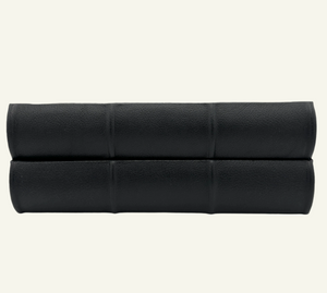 10x12 Black Leather Photo Albums with ridged spine