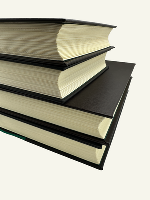 Deckled Edge Hand-Cut Journals in two large sizes and page counts