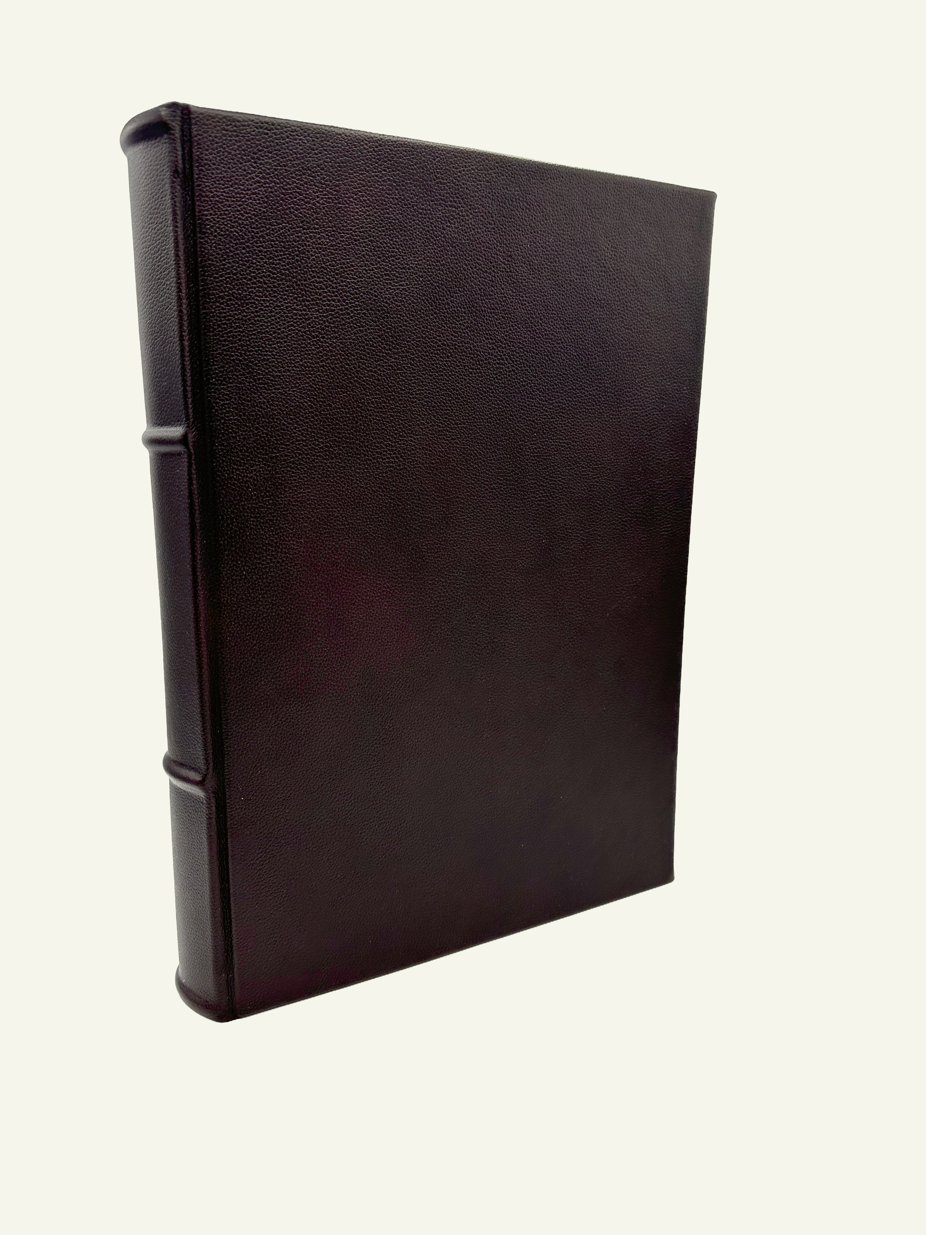 Extra-Lg 11x15 Leather Journal with 600 Lined or Unlined Hand-Cut and Deckled Edge Paper
