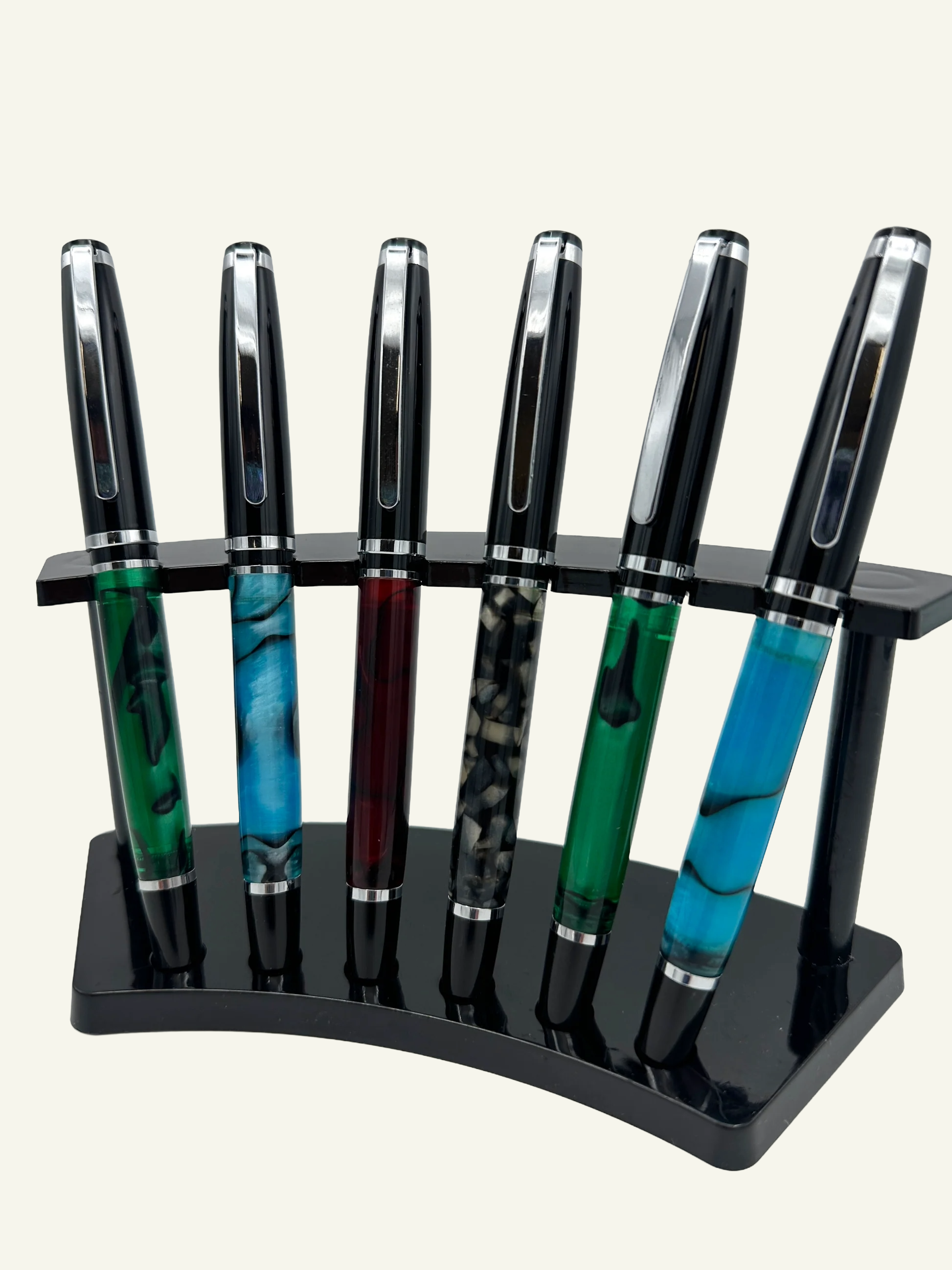 Resin Barrel Rollerball Pen in 4 colors