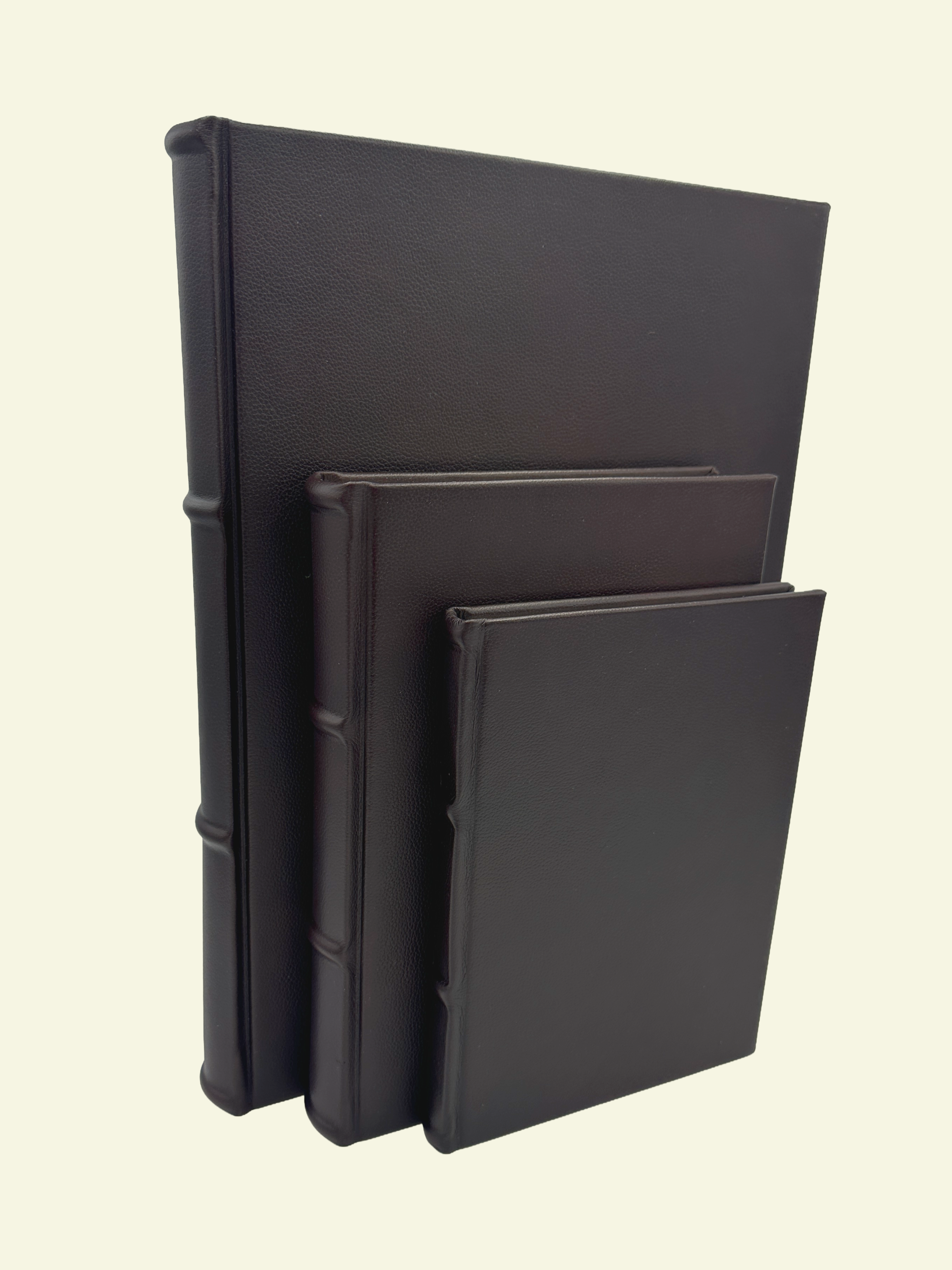 Italian Leather Guestbooks with Handmade Amalfi Pages