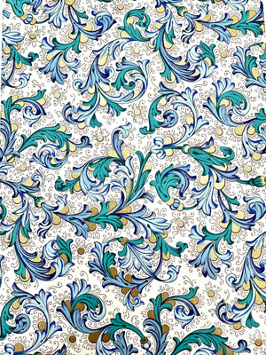 Blue Florentine Paper