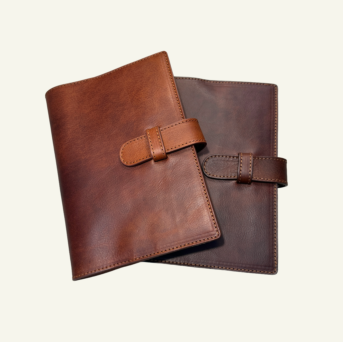 *Preorder* Refillable Softcover Leather Journal with Clasp Tab Closure - 2 colors