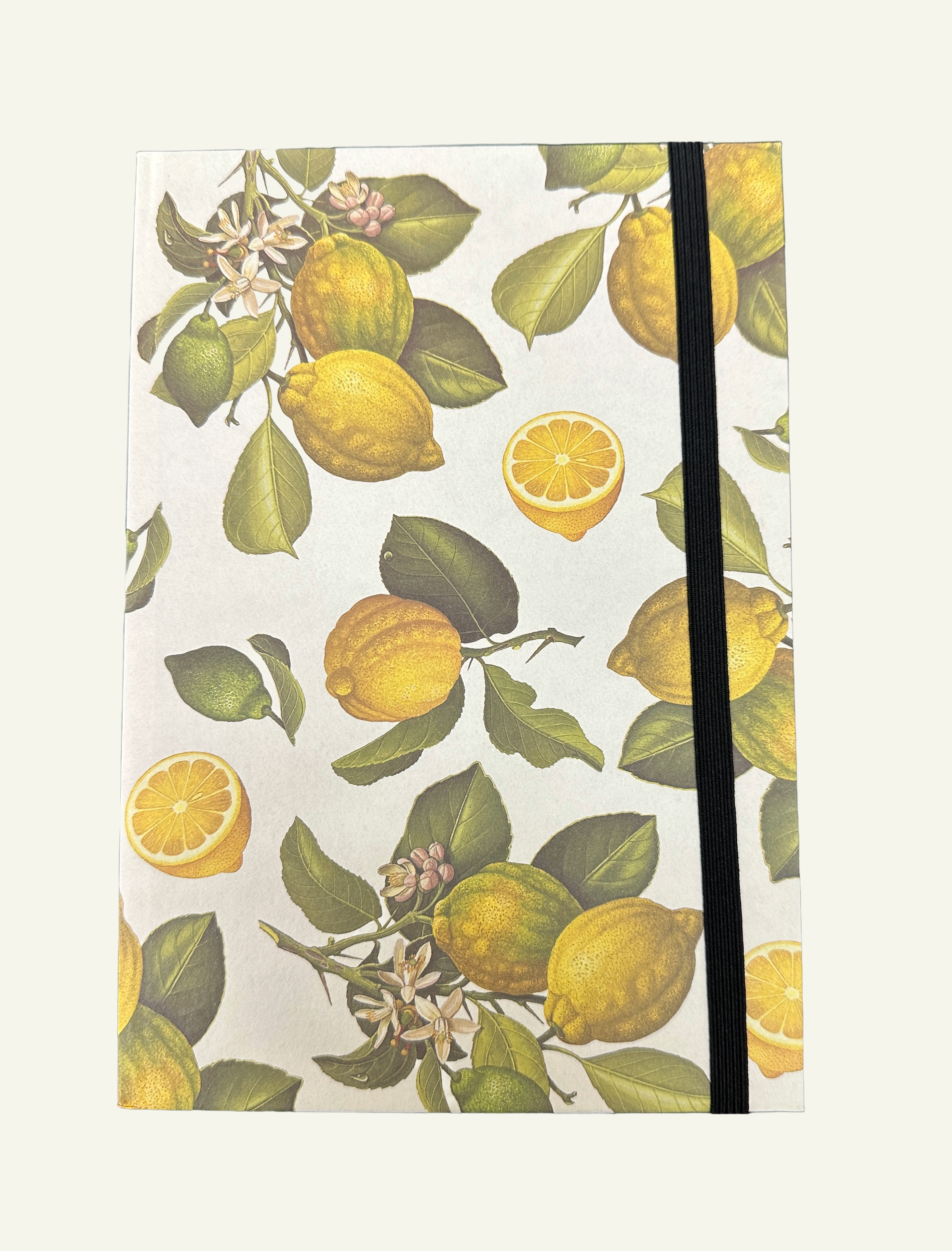 Italian Made Sicilian Lemon Grove Hardcover Journal with Elastic Closure