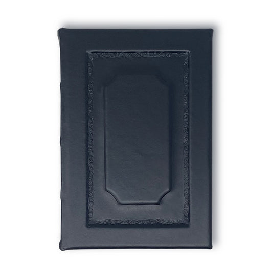 Elegant Handmade Leather Journal - Raised Panels - 2 colors