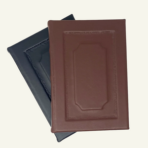 Elegant Handmade Raised Panel Lined Journal - 2 colors