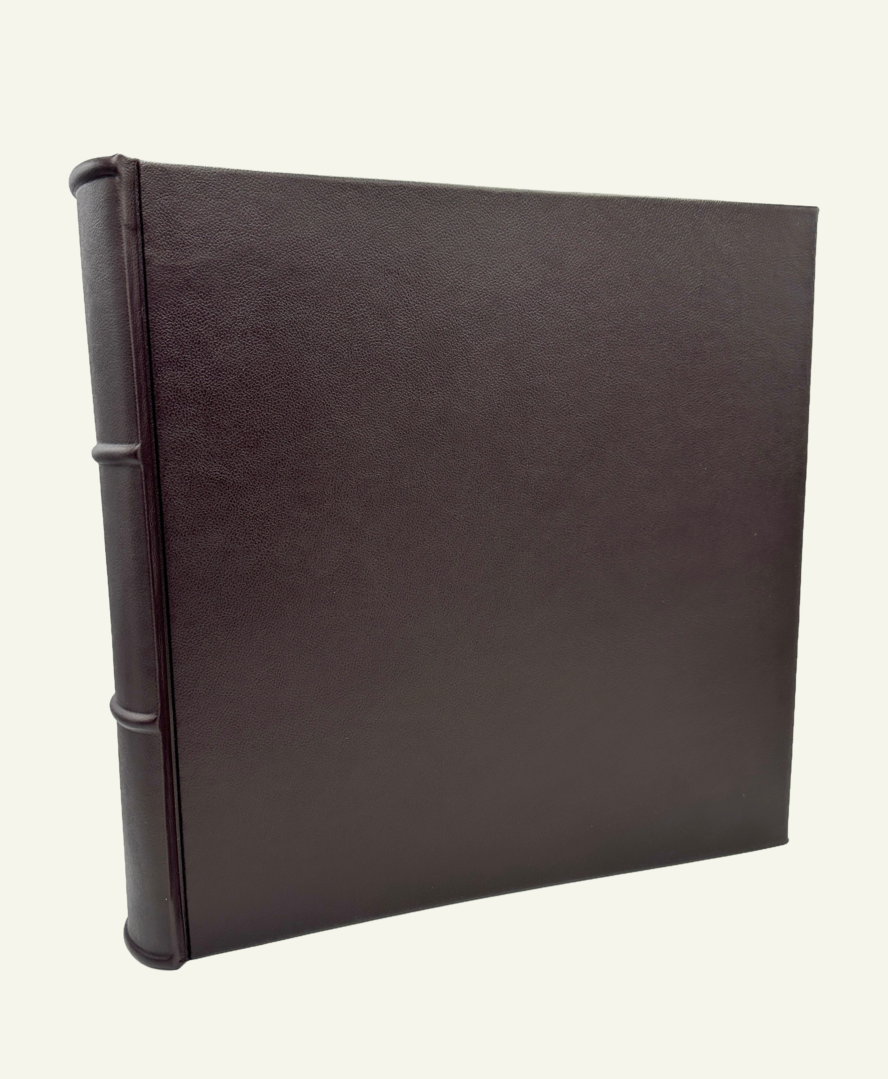 Extra-Large Handmade Italian Leather Photo Album 14x14