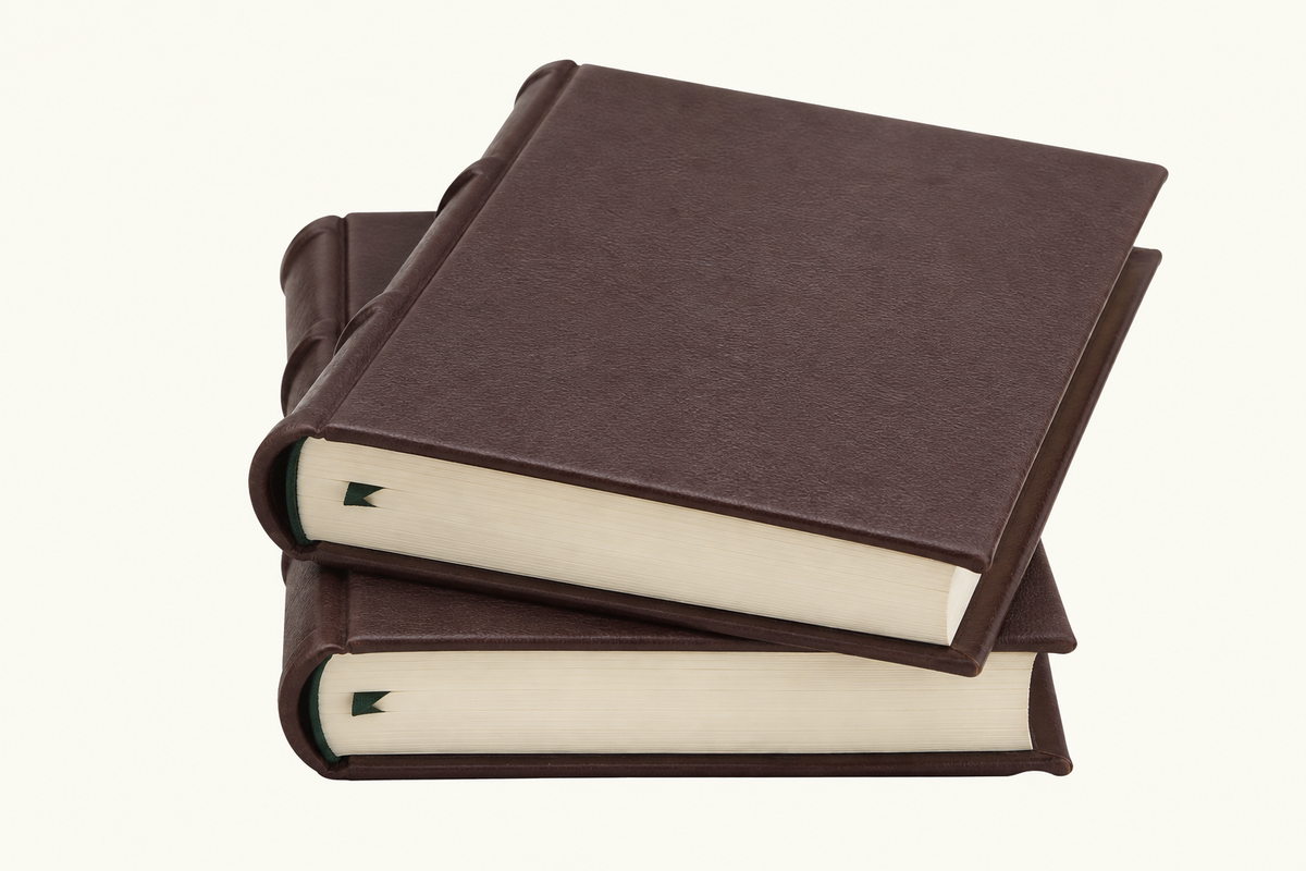*Imperfect* Italian Leather Extra Thick Journal With 416 Unlined Writing Pages
