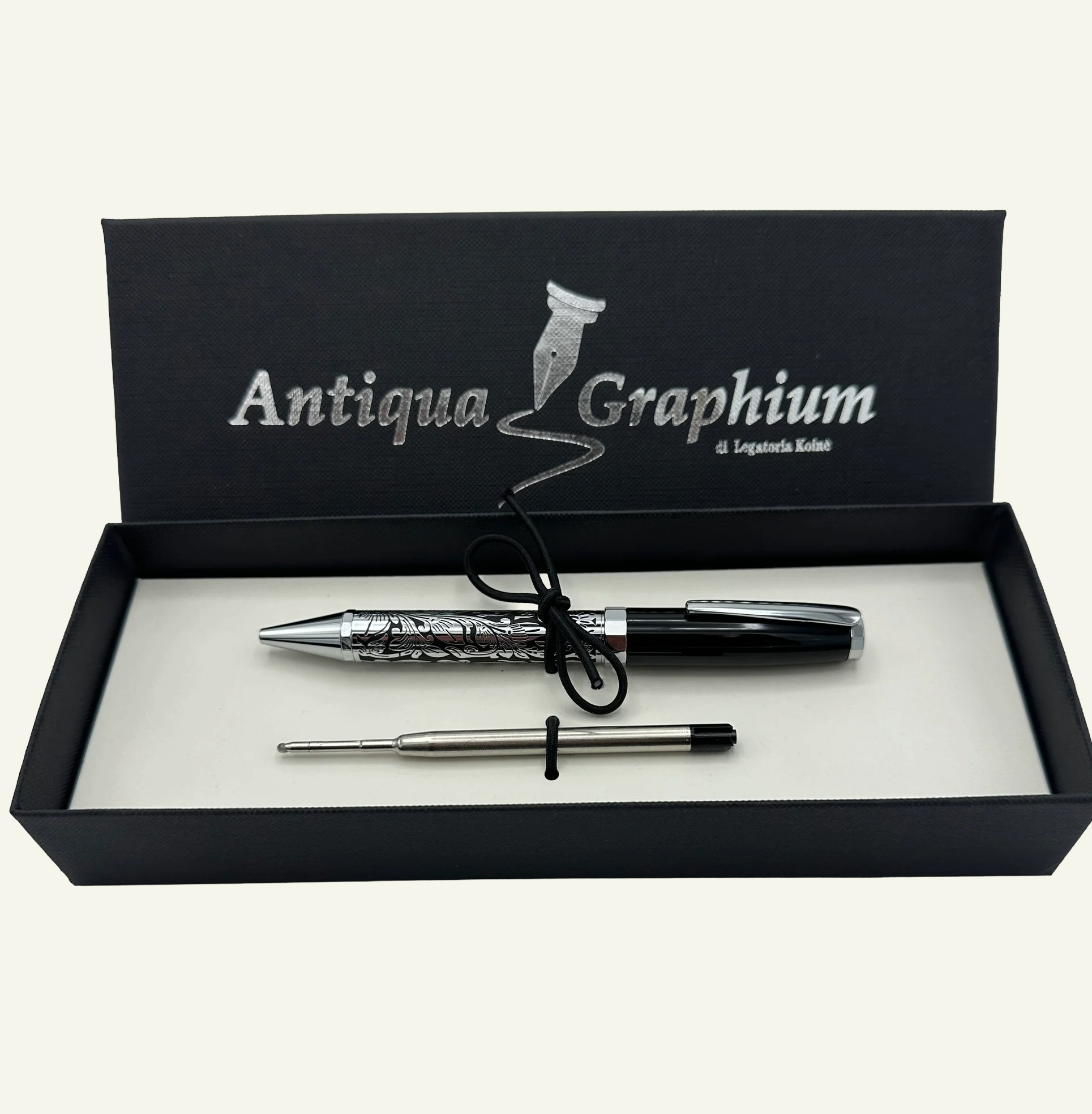 Floral Ballpoint Twist-Top Pen with Gift Box
