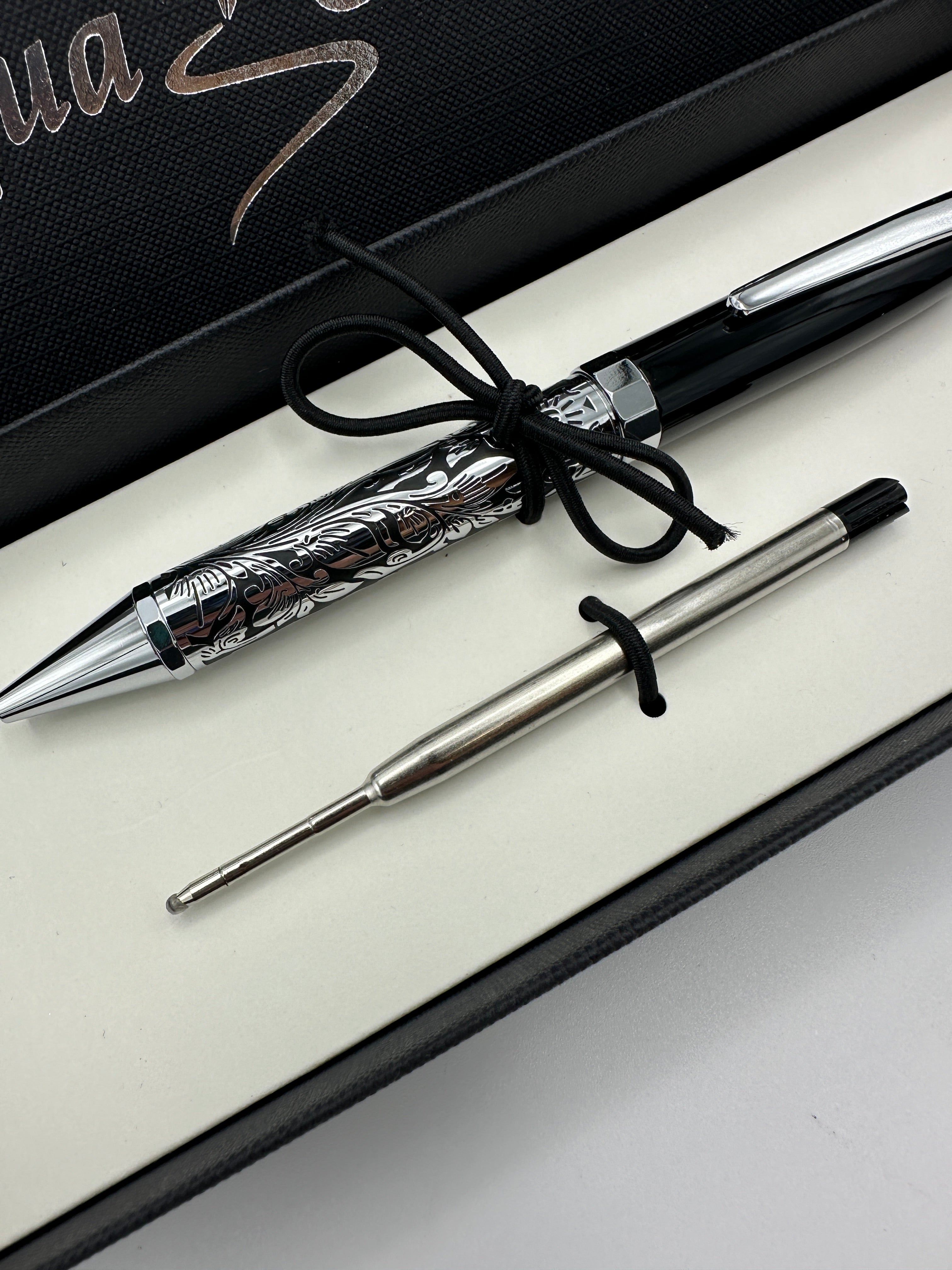 Floral Ballpoint Pen - Twist Top