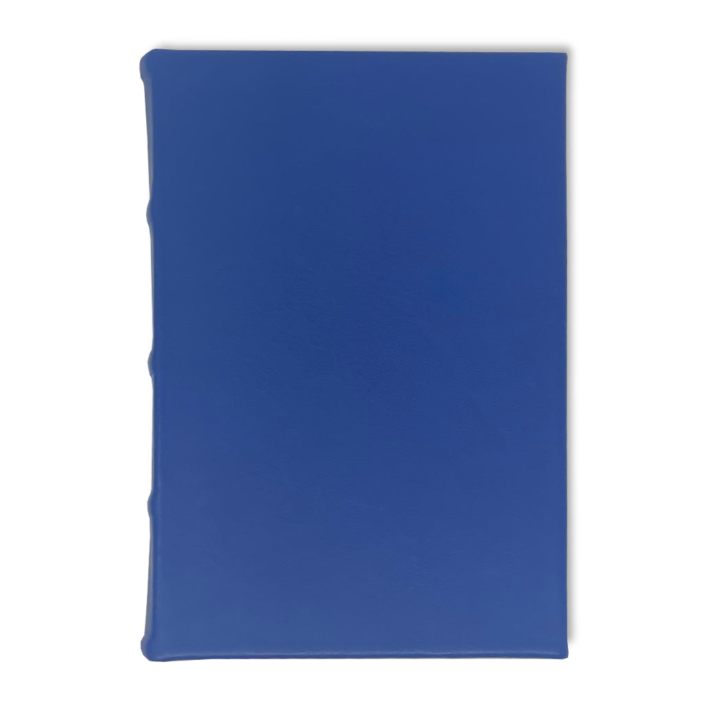 Handmade Hardcover Lined Leather Journal - 4 colors - blue