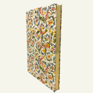 Hardcover Multi-color Florentine paper journal with  gilded unlined pages