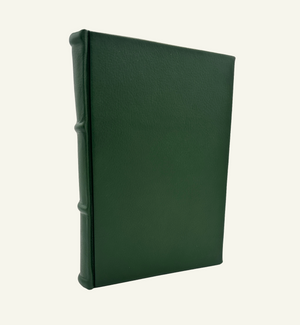 Hunter Green leather journal with lined pages