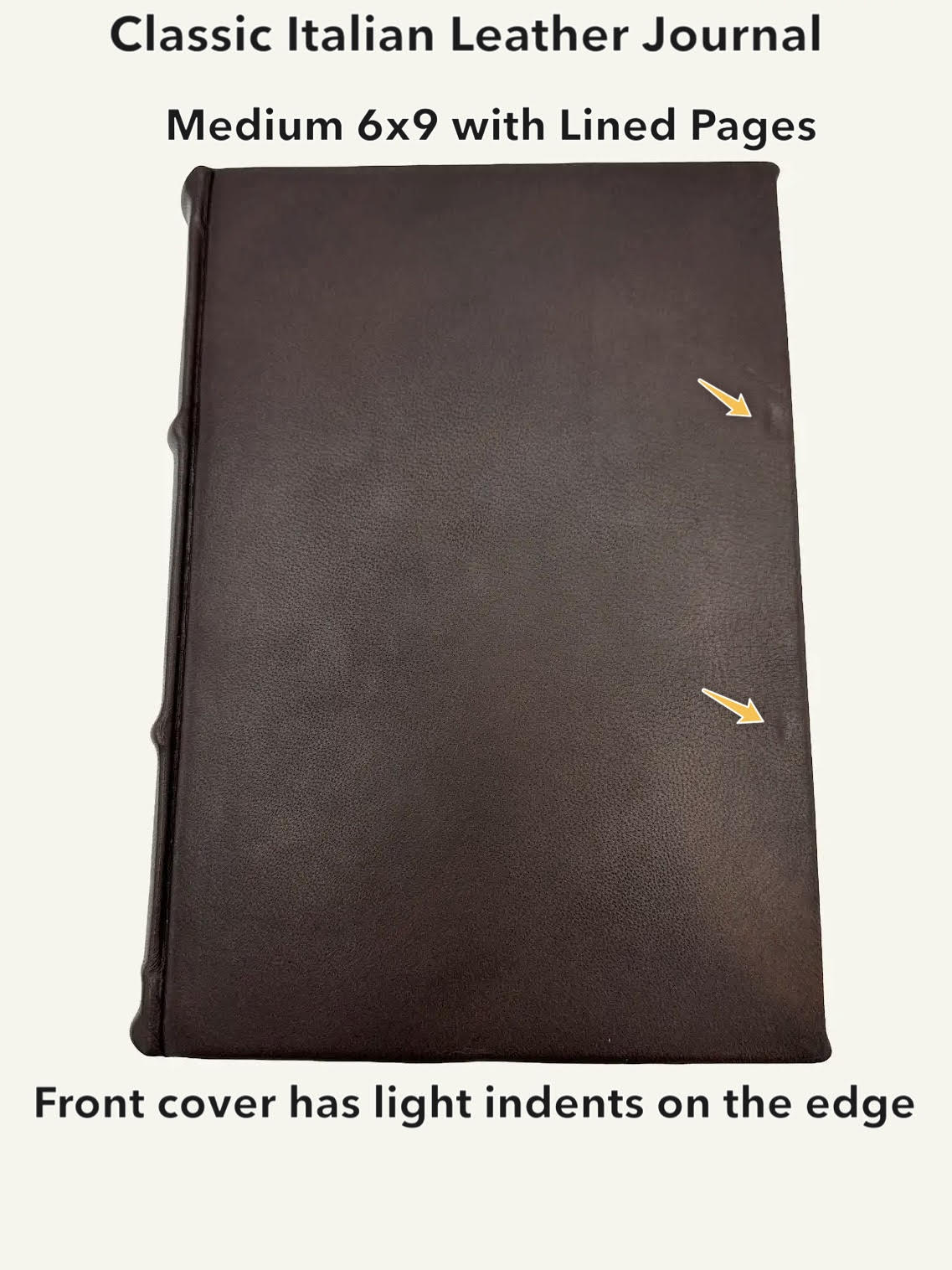 *Imperfect* Classic Leather Journal With Lined Pages