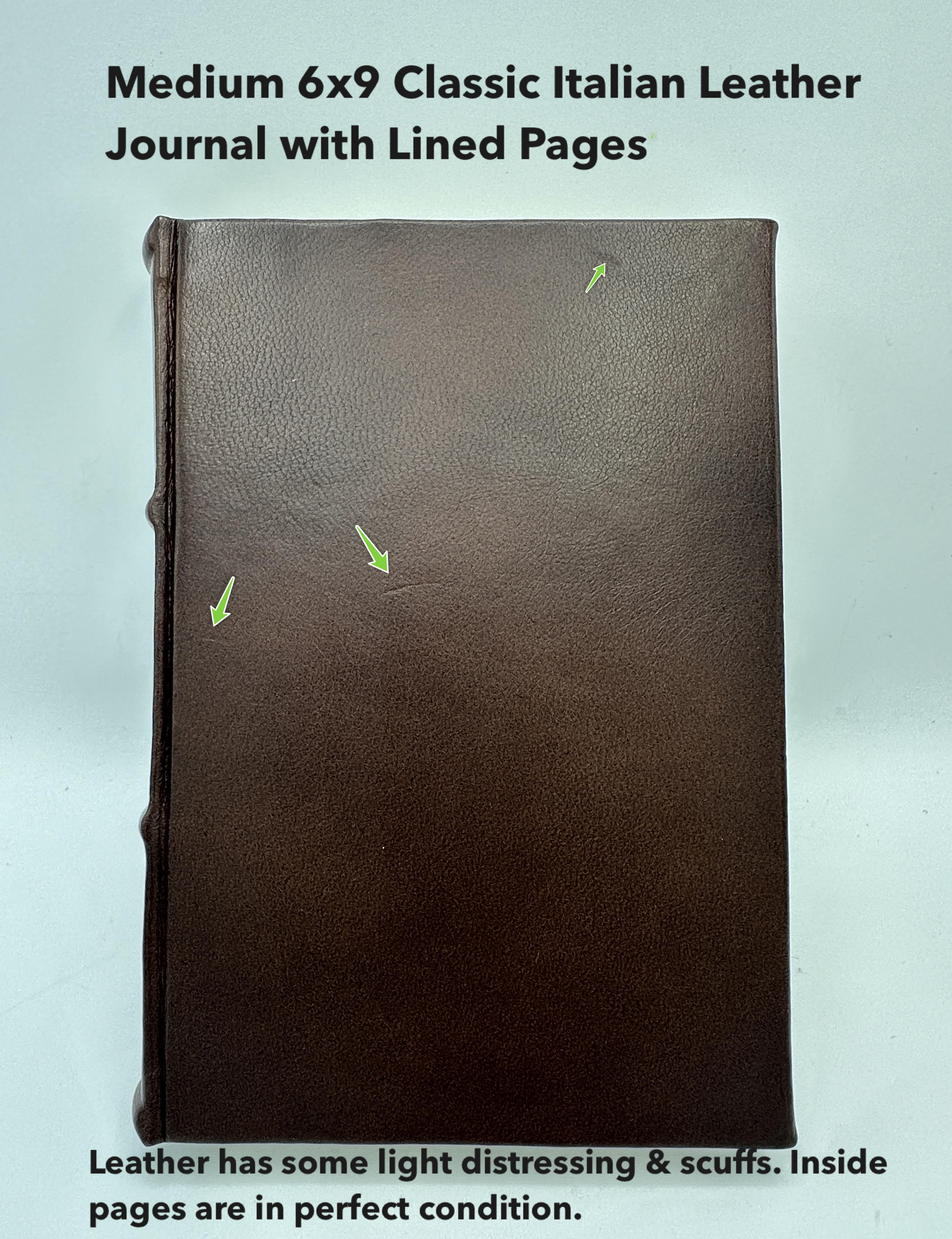 *Imperfect* Classic Leather Journal With Lined Pages