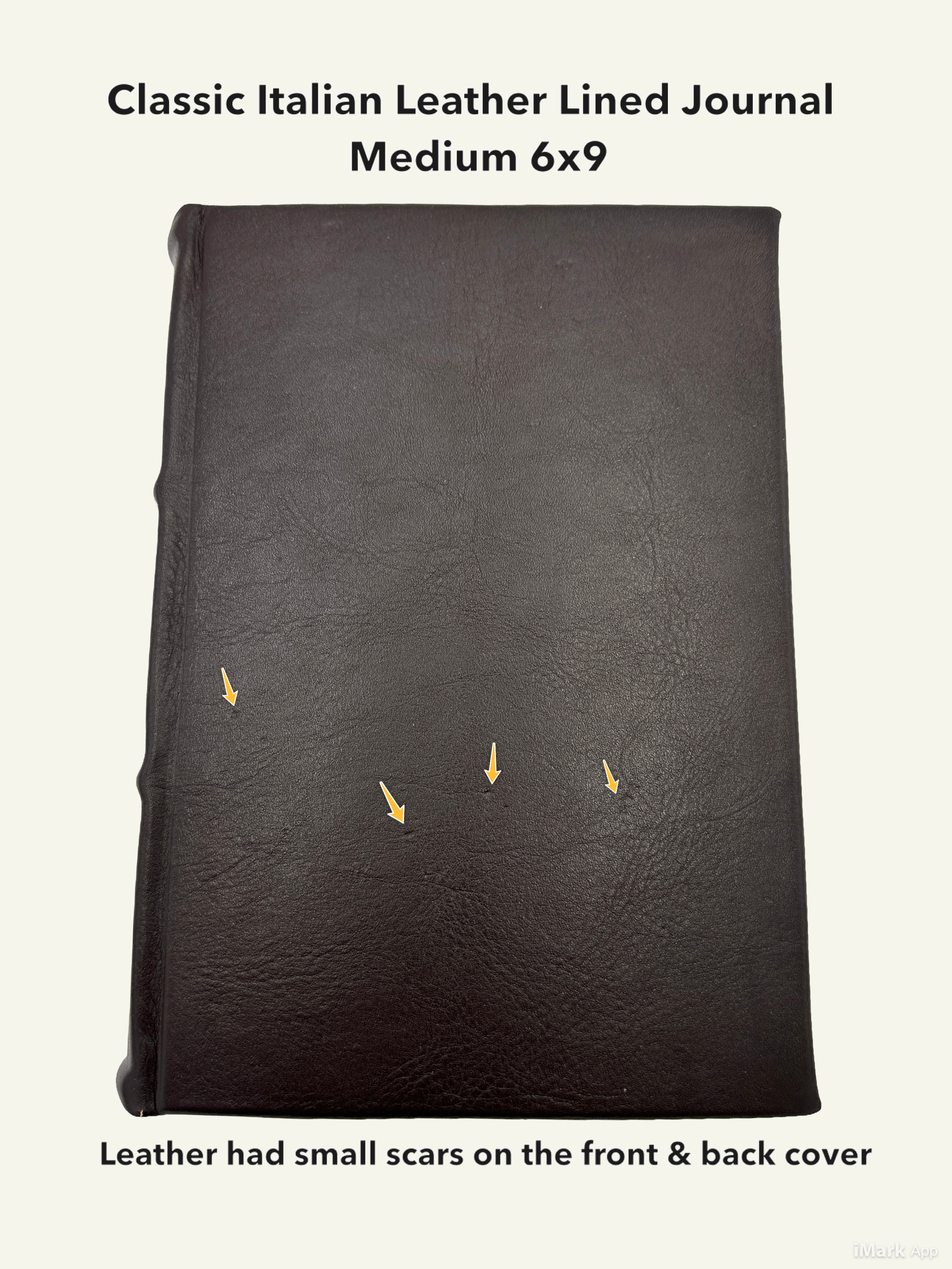 *Imperfect* Classic Leather Journal With Lined Pages