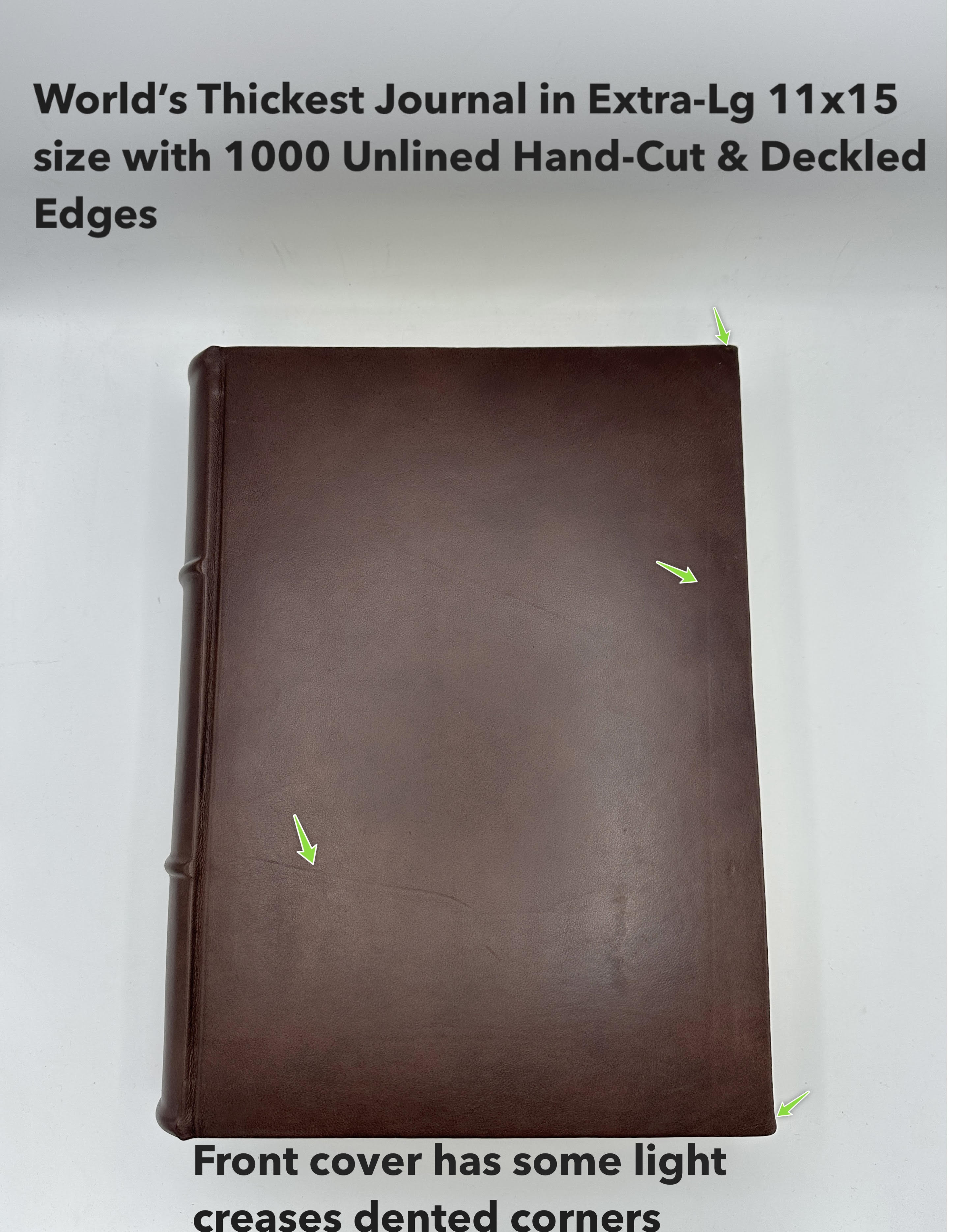 *Imperfect* The World's Thickest Italian Leather Journal