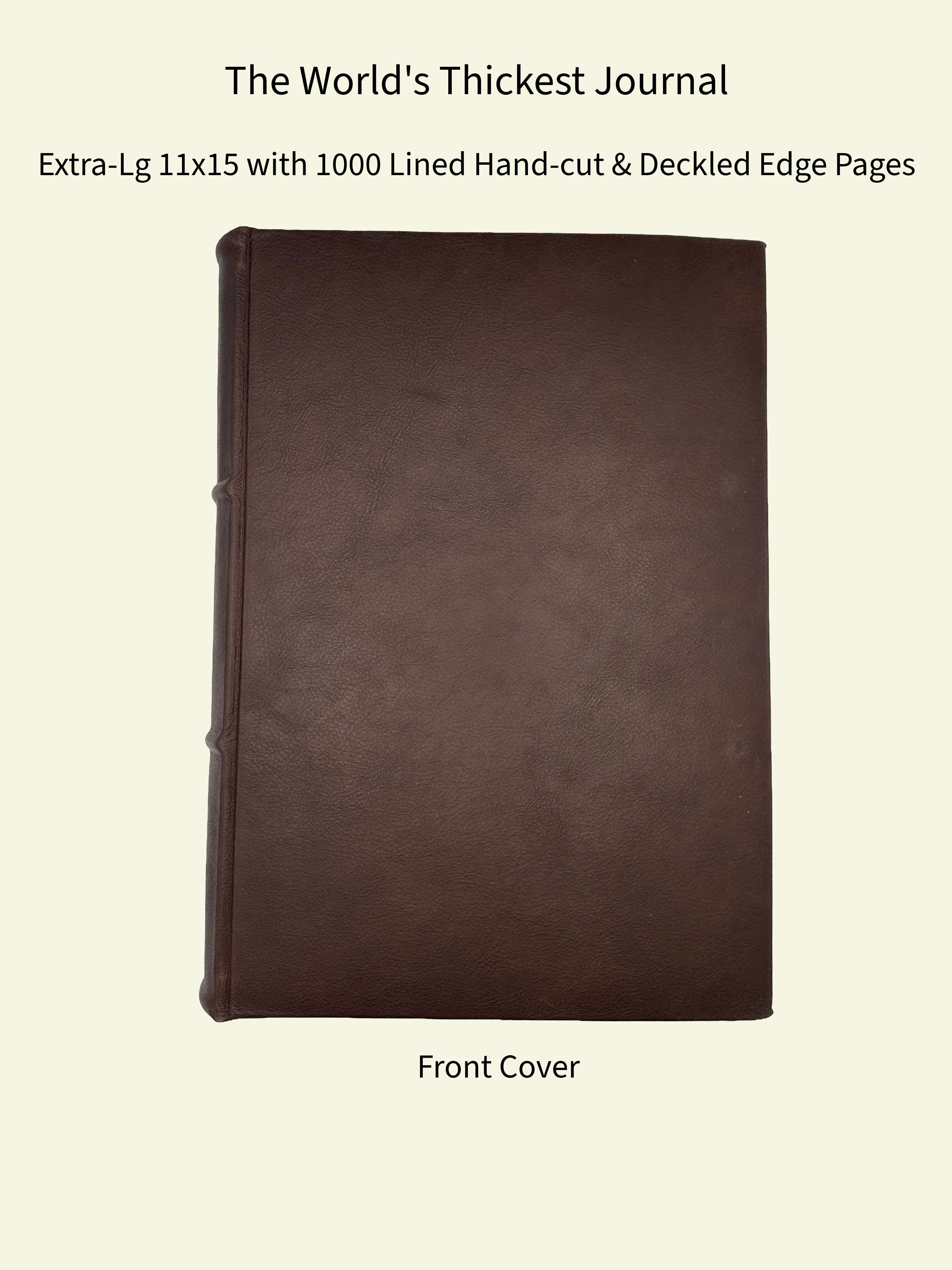 *Imperfect* The World's Thickest Italian Leather Lined Journal
