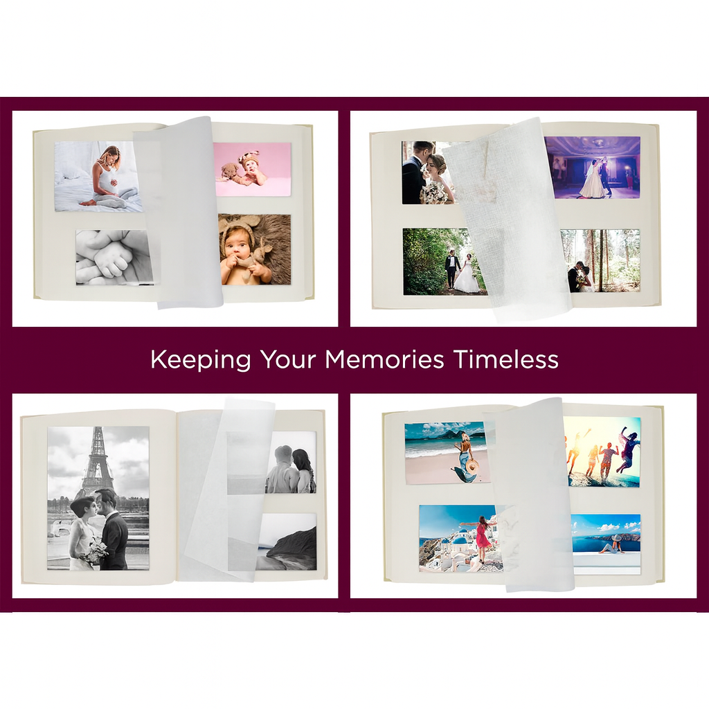 Handmade Italian Leather Photo Album with Ivory Pages