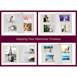 Handmade Italian Leather Photo Album with Ivory Pages