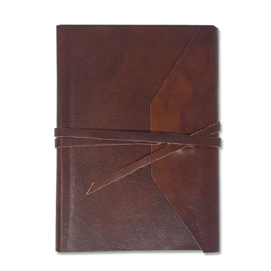 Leather Wrap Style Softcover Notebook Handmade in Italy