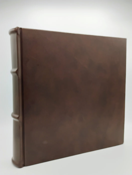 Artisanal Large Handmade Italian Leather Photo Album 12x12