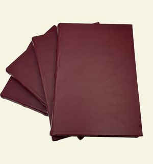 Italian Leather Journal in Merlot Wine with Lined Pages