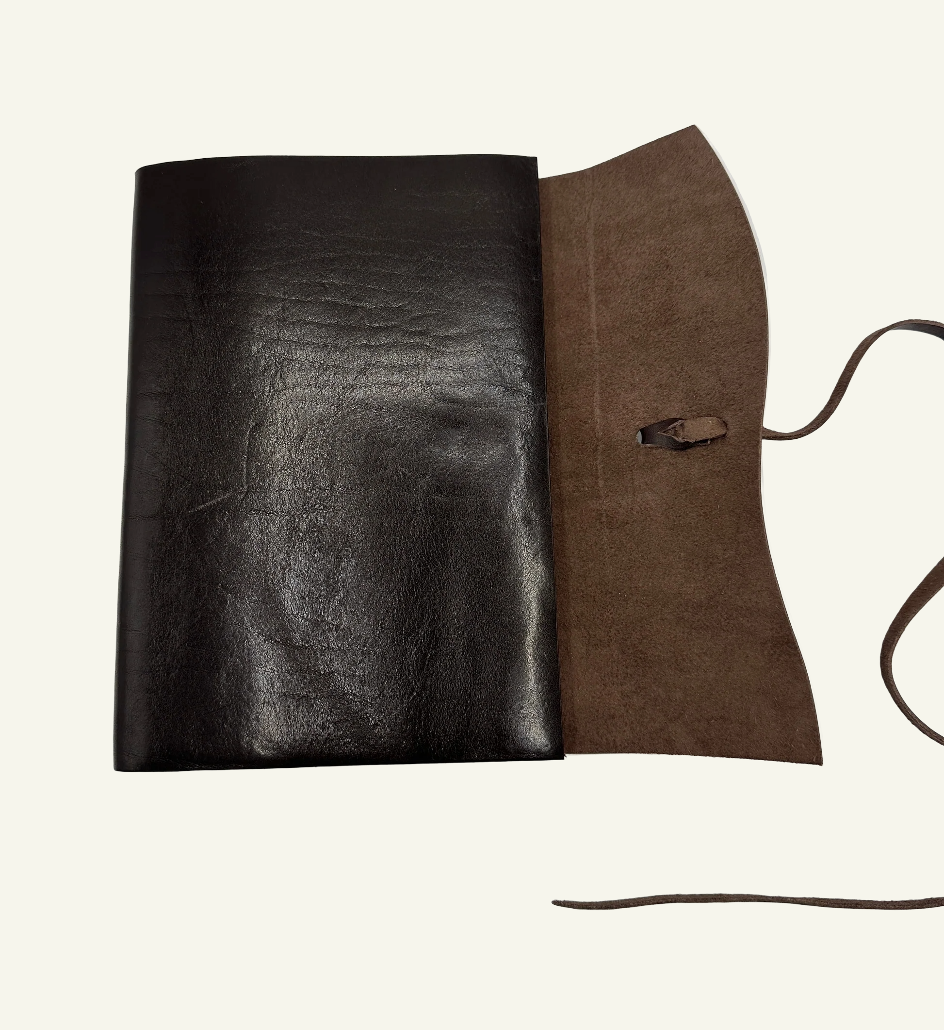 Soft Wrap Lined Journal in Dark Brown