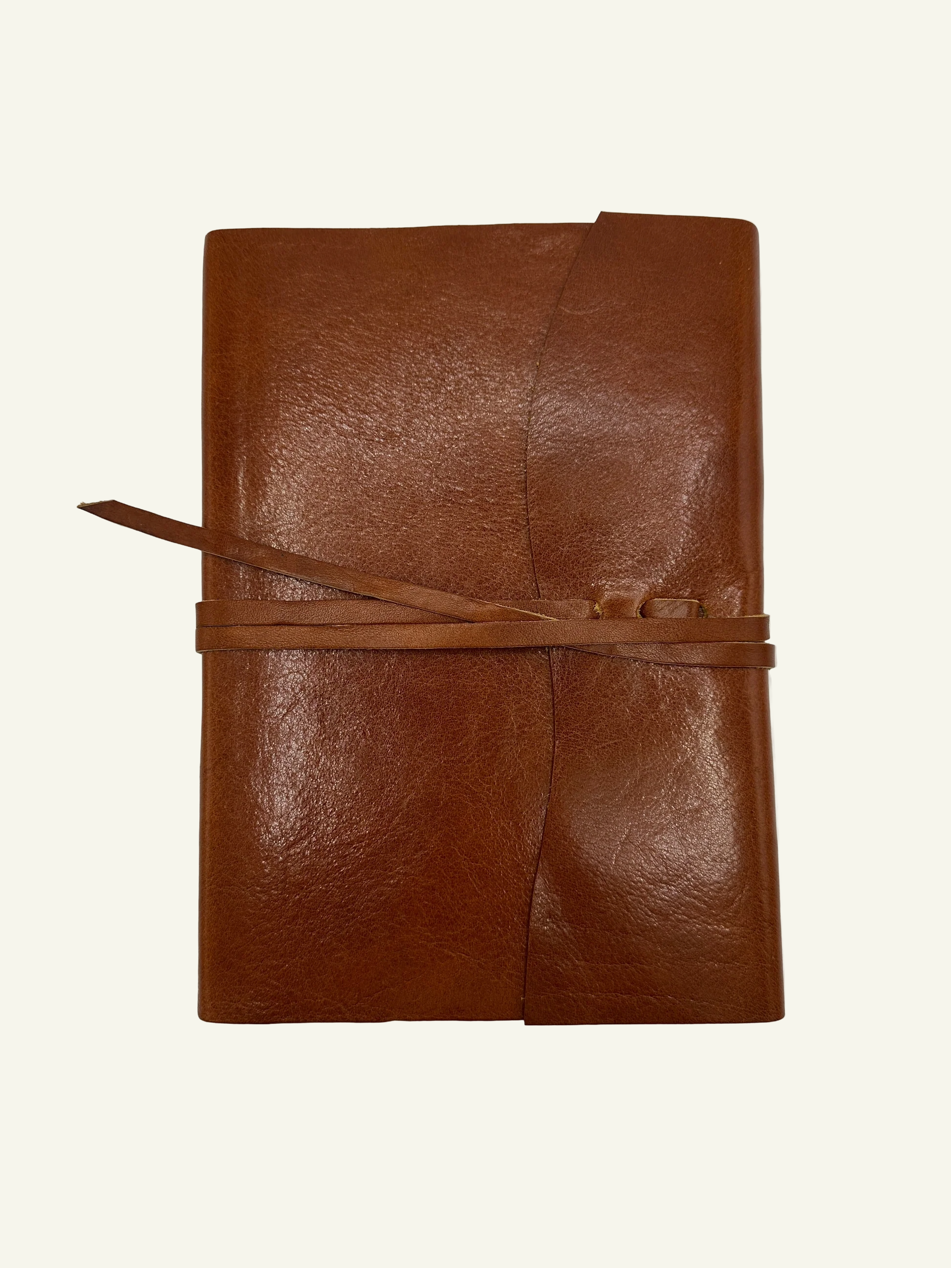 Medium Brown Soft Wrap Lined Journal