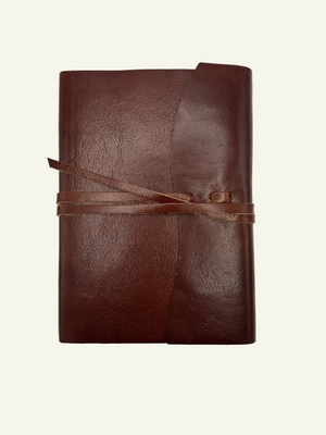 Rich Brown Soft Wrap Lined Journal