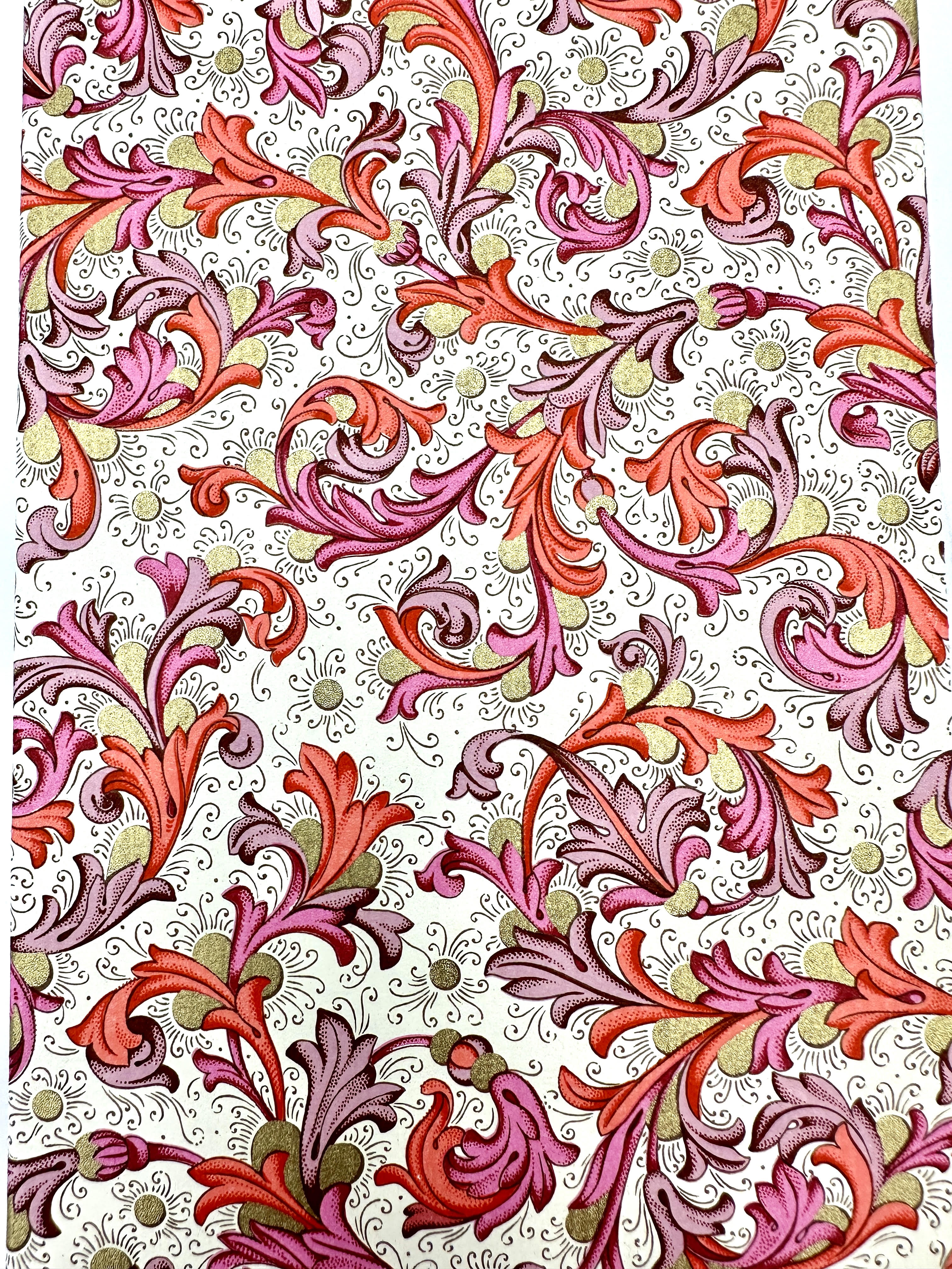 Red Florentine Paper
