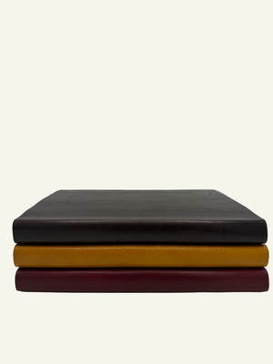 Softcover Italian Leather Journal in 3 colors with rounded smooth spine