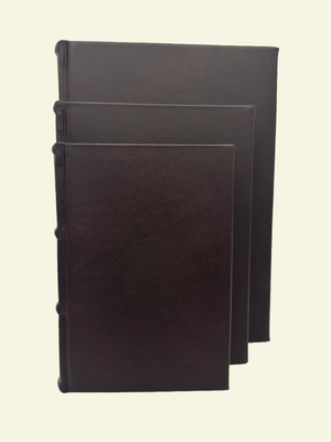 Thin Guestbooks with Hand Cut-Deckled Edges and Amalfi Pages