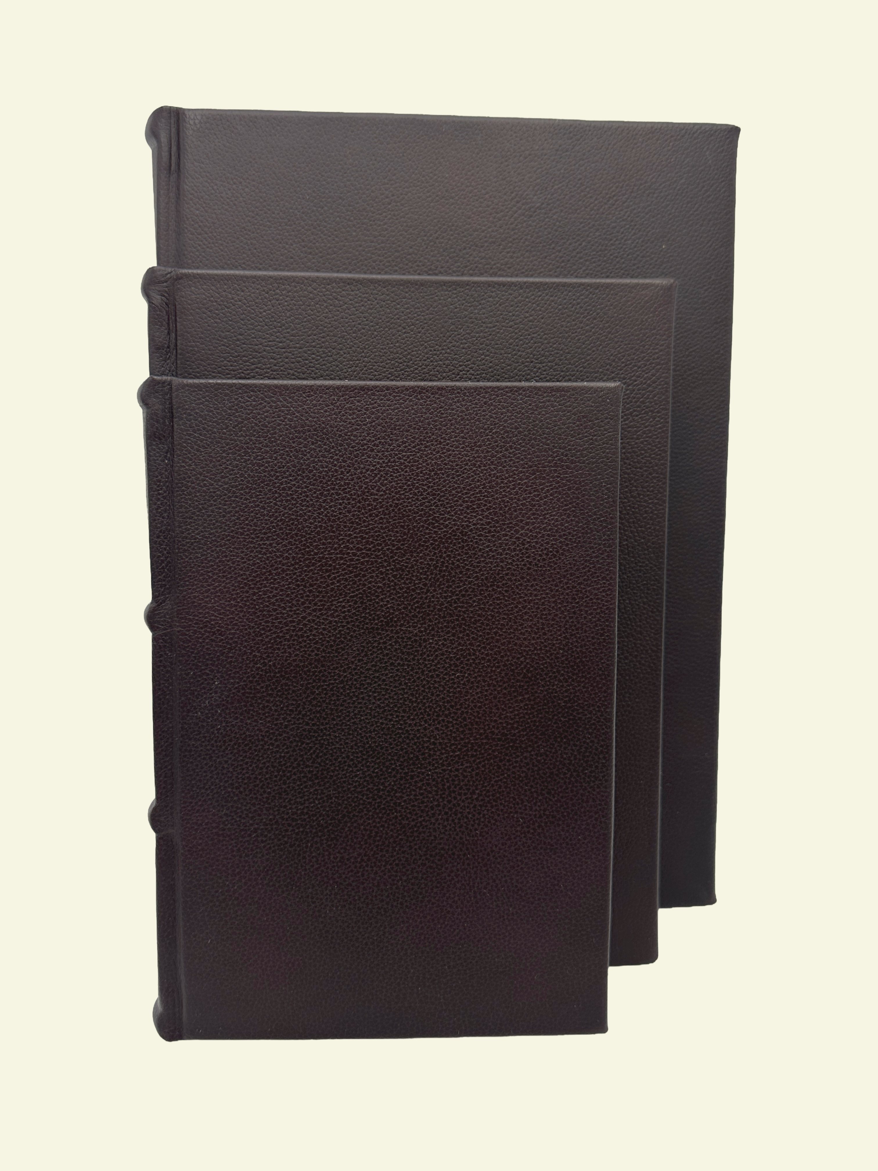 Thin Guestbooks with Hand Cut-Deckled Edges and Amalfi Pages