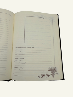 Wine Journal & Log Book Second Information Page 