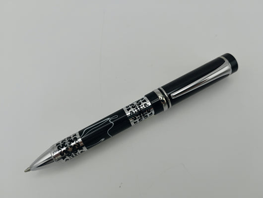 Floral ballpoint pen - twist top