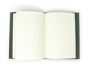 Refillable Softcover Leather Journal With Clasp Tab Closure - lined pages