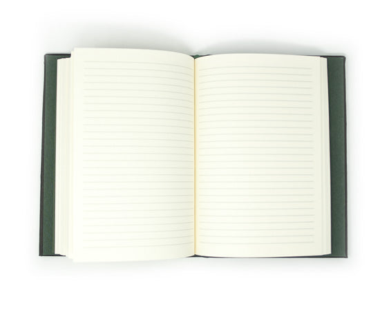 Refillable Softcover Leather Journal With Clasp Tab Closure - lined pages