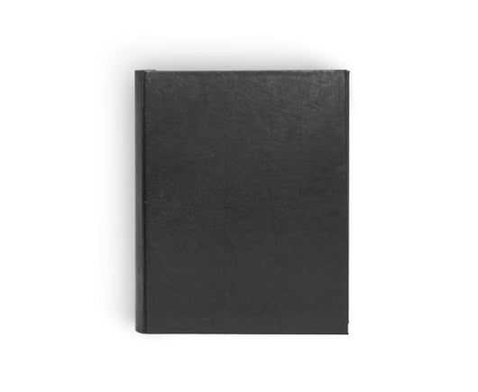 Handmade Italian Black Leather Photo Album / Scrapbook 10x12