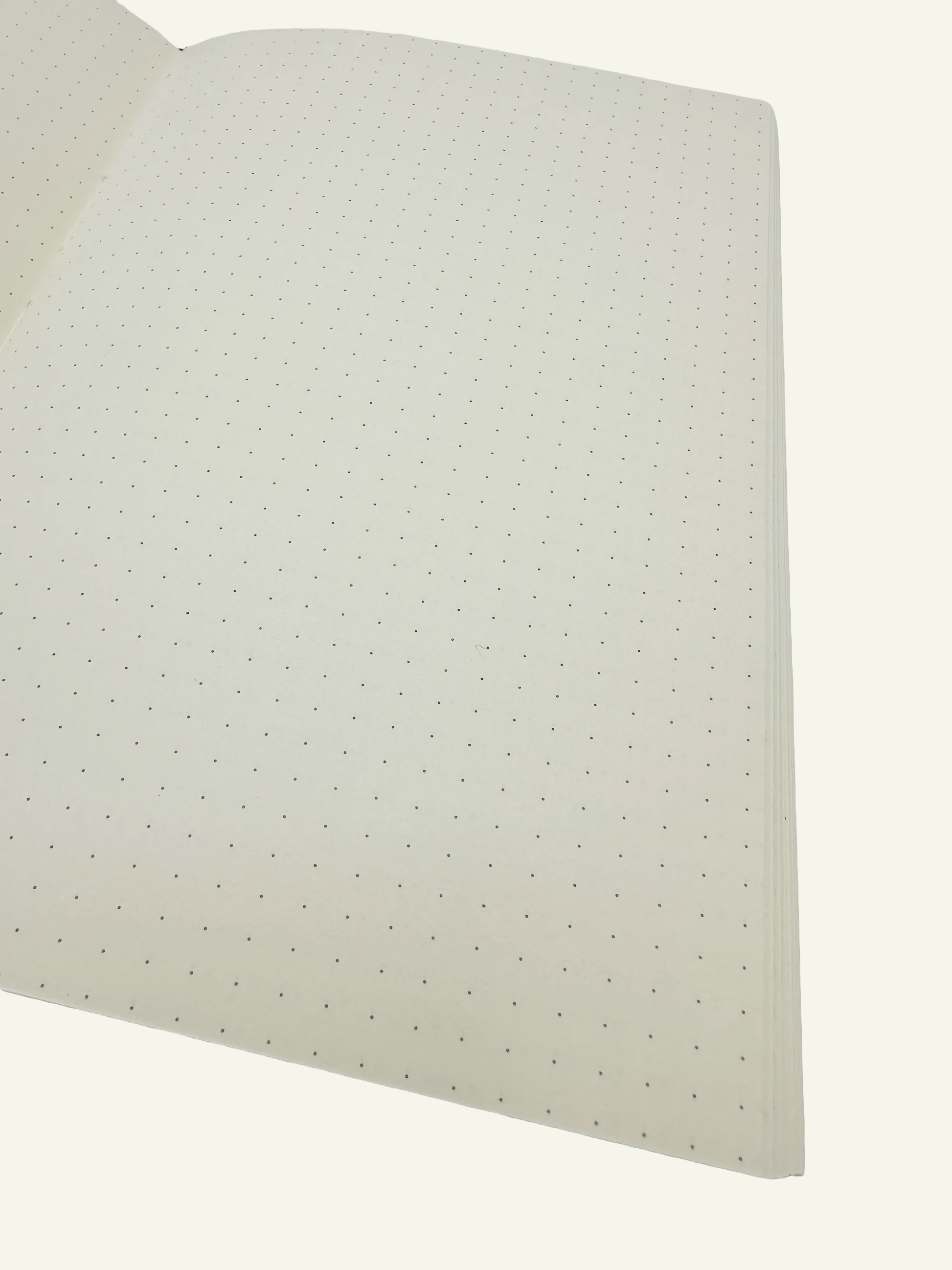 Close up of dot grid bullet journal paper refill insert for a refillable journal