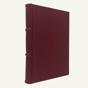Hardcover Burgundy Leather Lined Journal